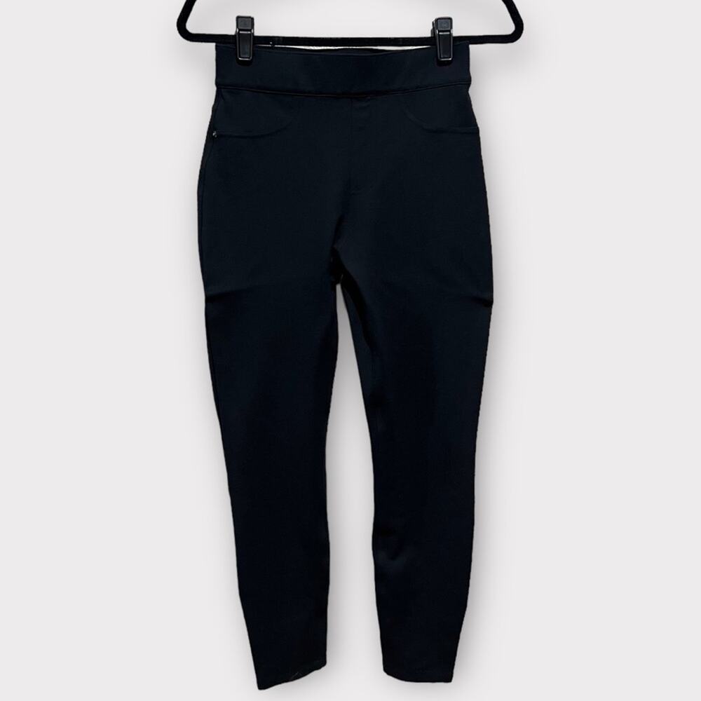 Spanx The Perfect Black Pant Ponte Knit Skinny Pants Size S - Picture 3 of 16